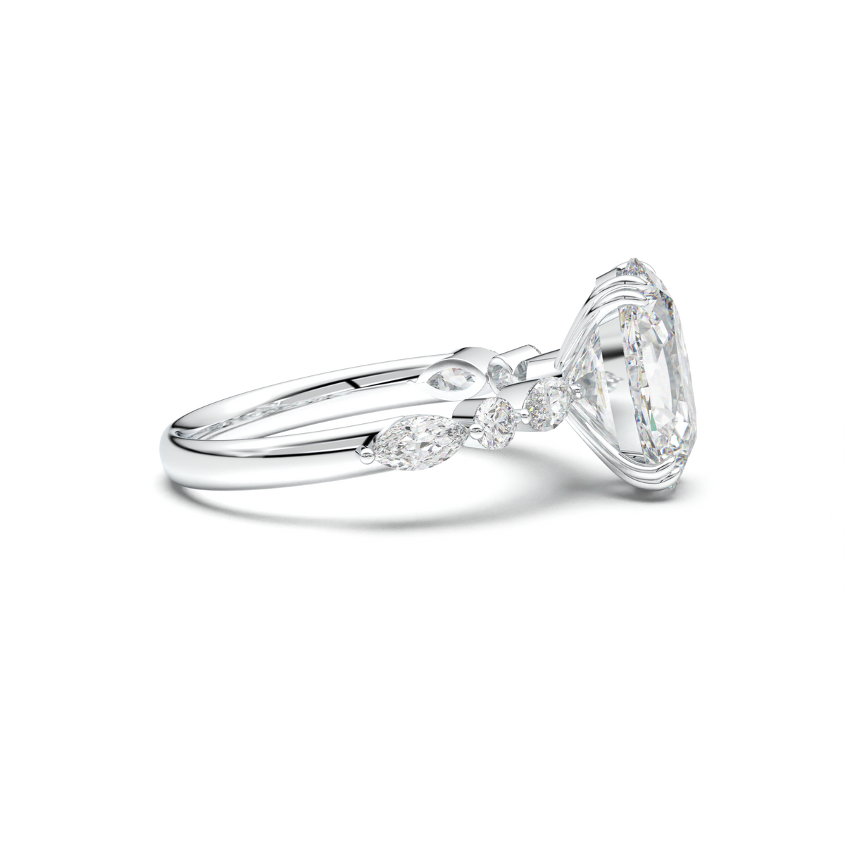 Oval Mixed-Shape Engagement Ring