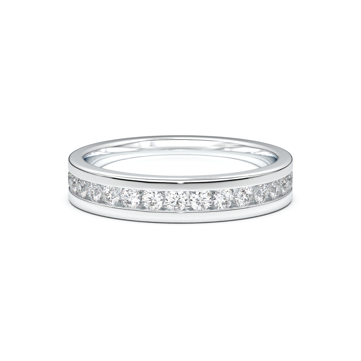 Channel-Set Diamond Men's Band