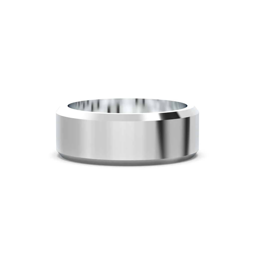 Wide Beveled Men's Band