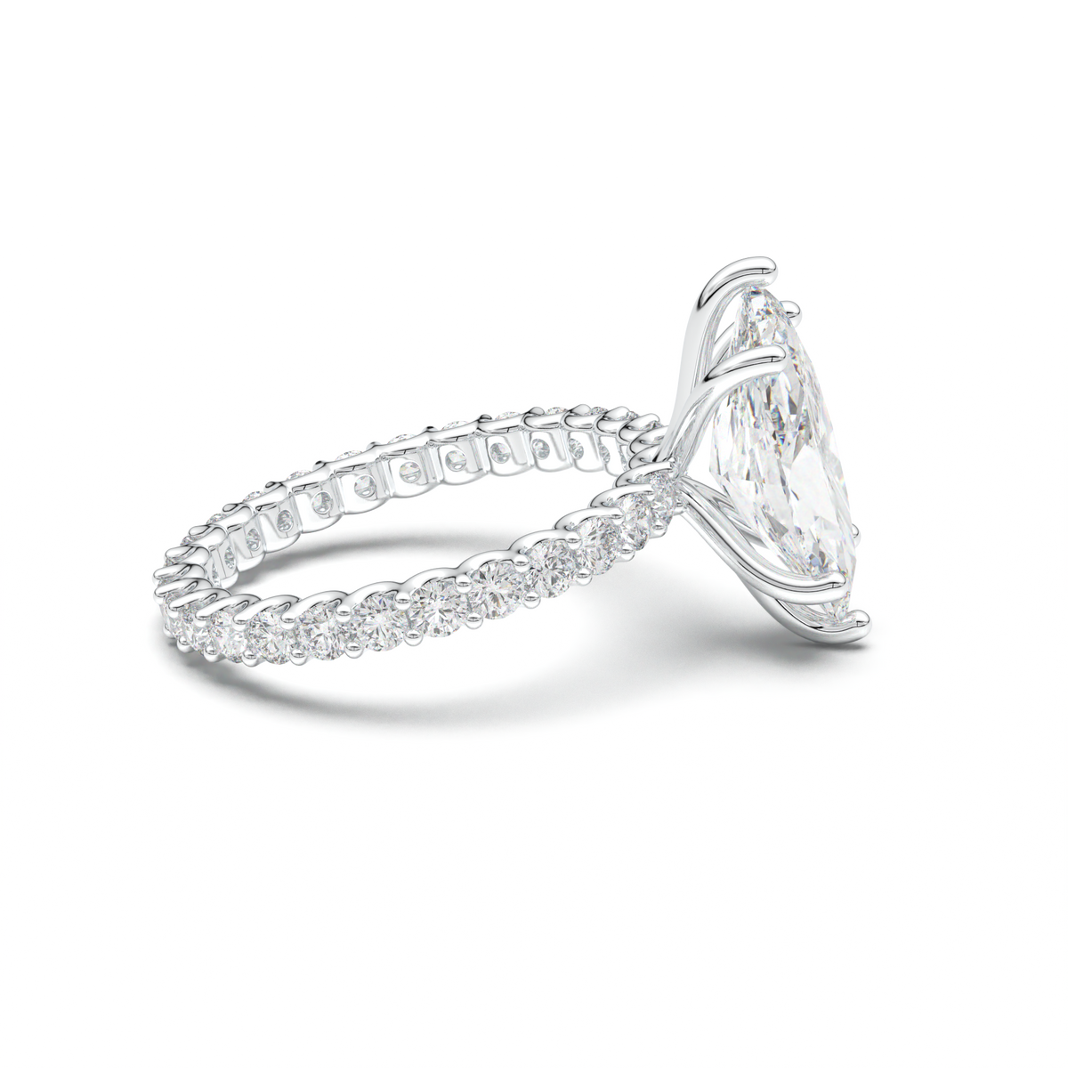 Marquise Pavé Engagement Ring