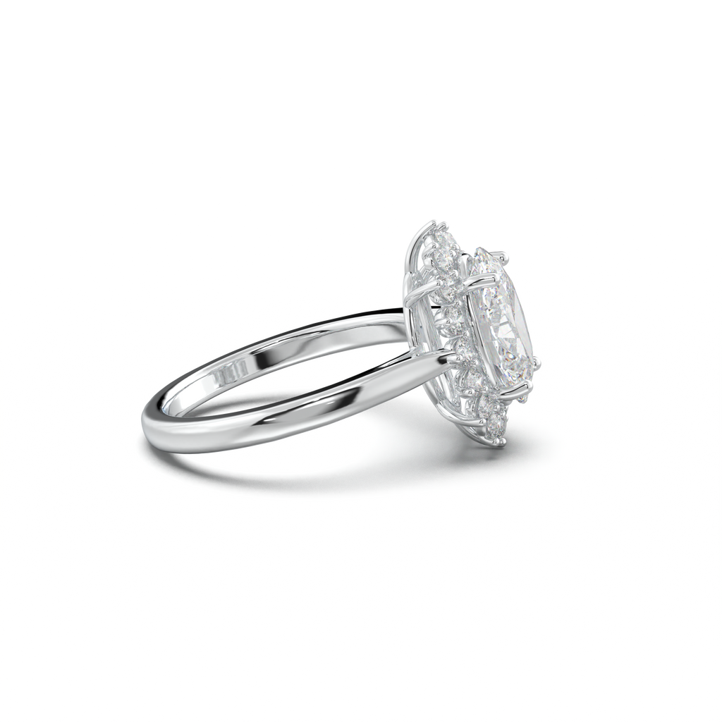 Oval Halo Engagement Ring