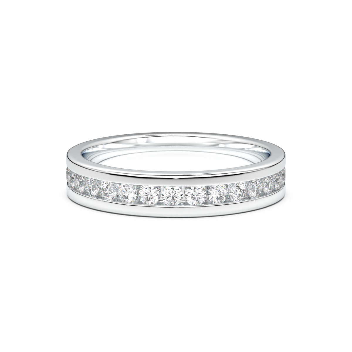 Channel-Set Diamond Men's Band