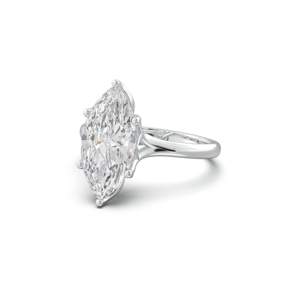 Marquise Solitaire with Hidden Diamond Accent