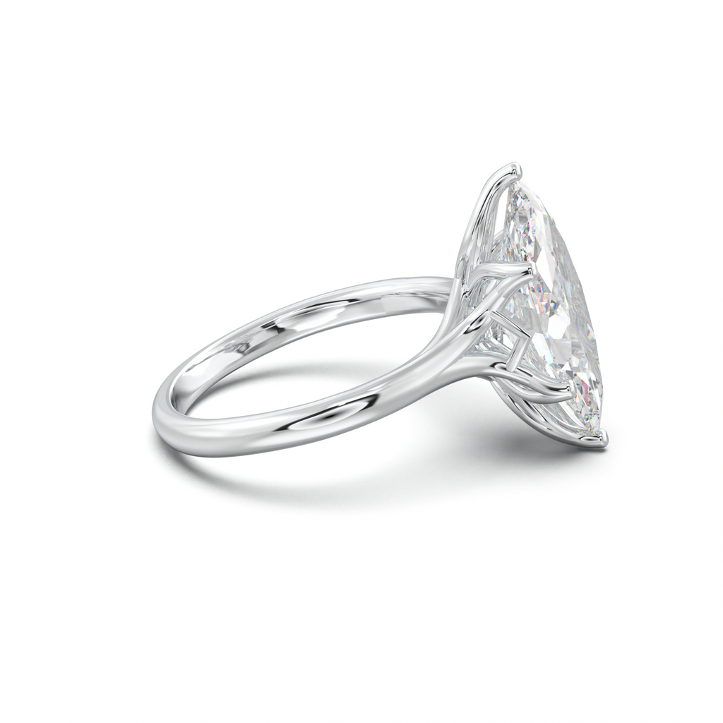 Marquise Solitaire with Hidden Diamond Accent