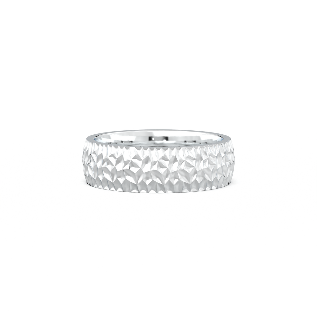 Hammered Texture Men's Band