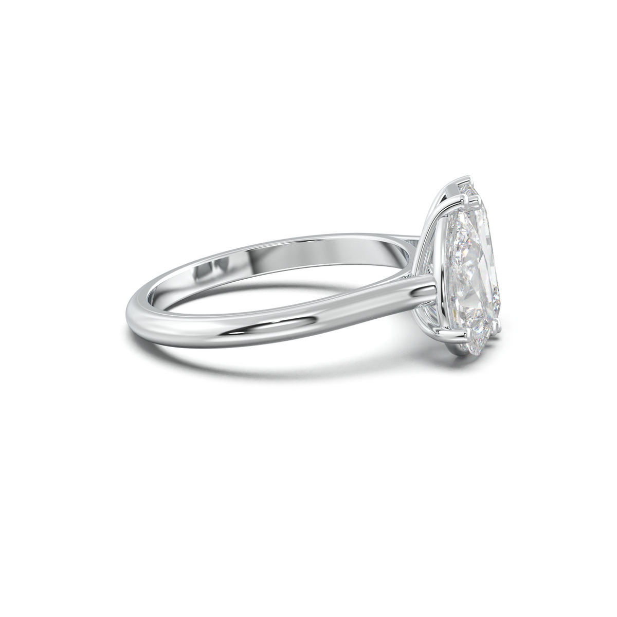 Pear & Emerald Toi et Moi Engagement Ring