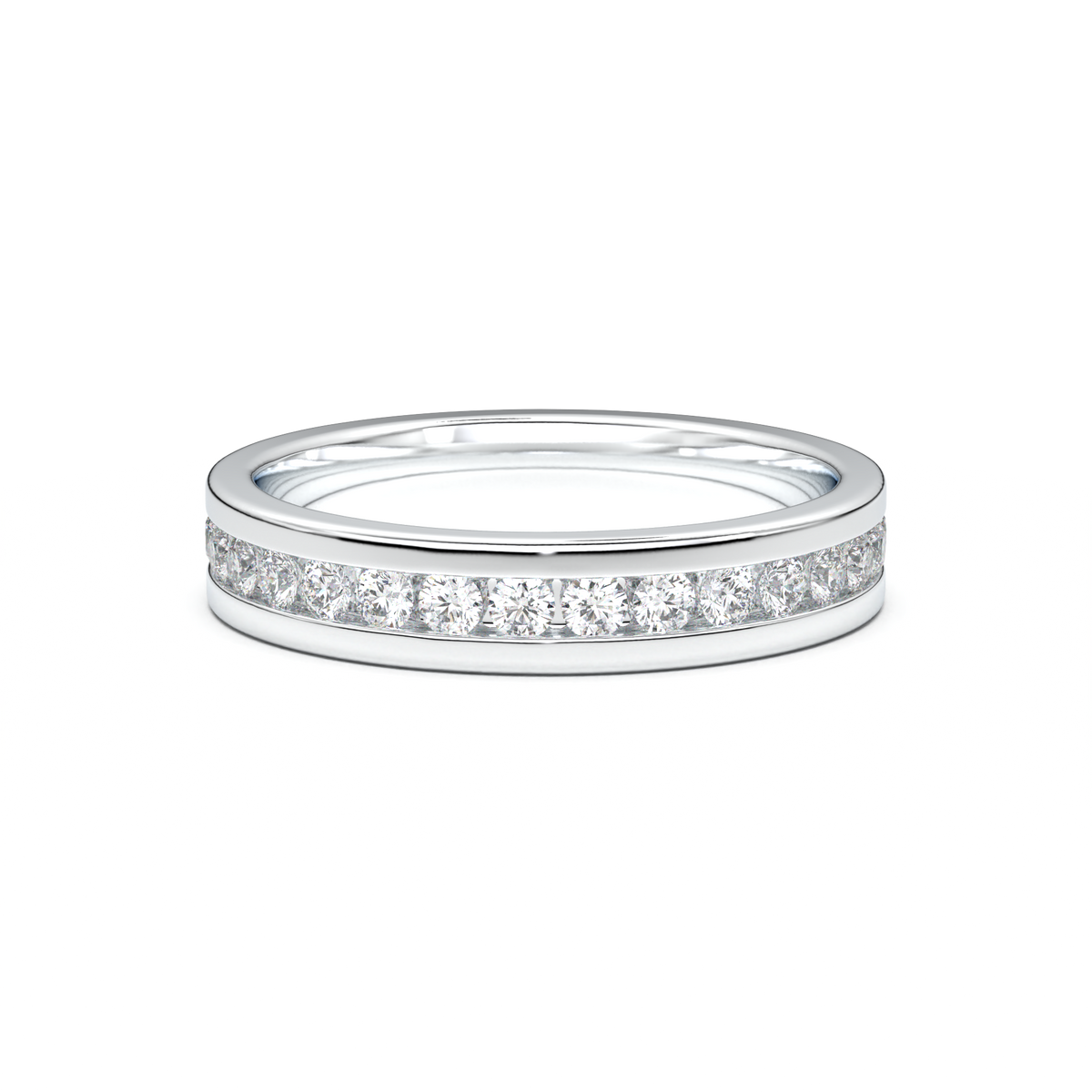 Channel-Set Diamond Men's Band