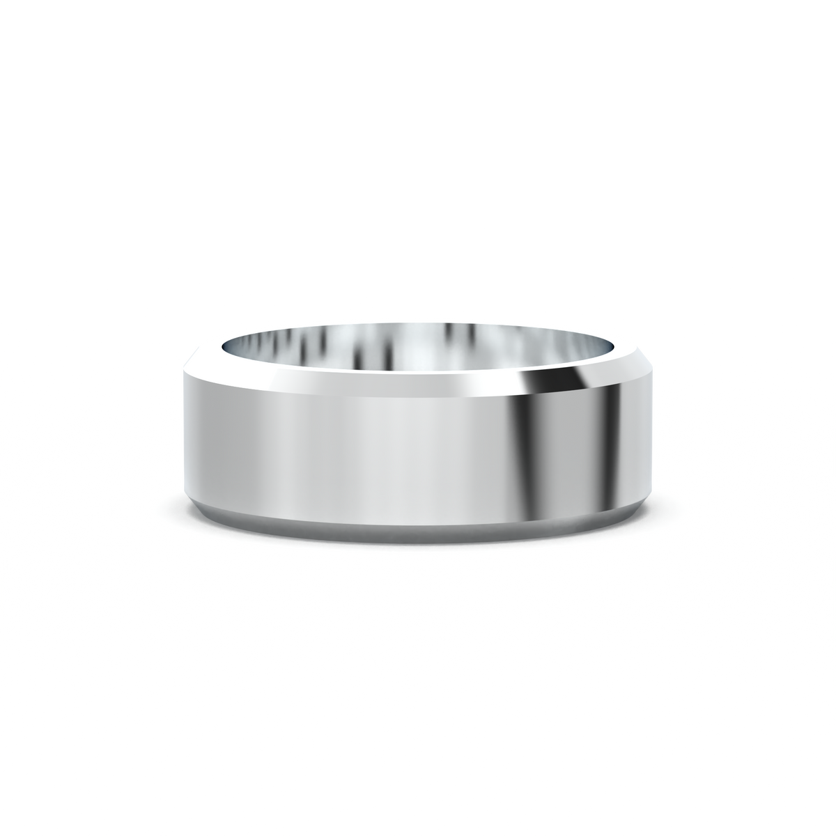 Wide Beveled Men's Band