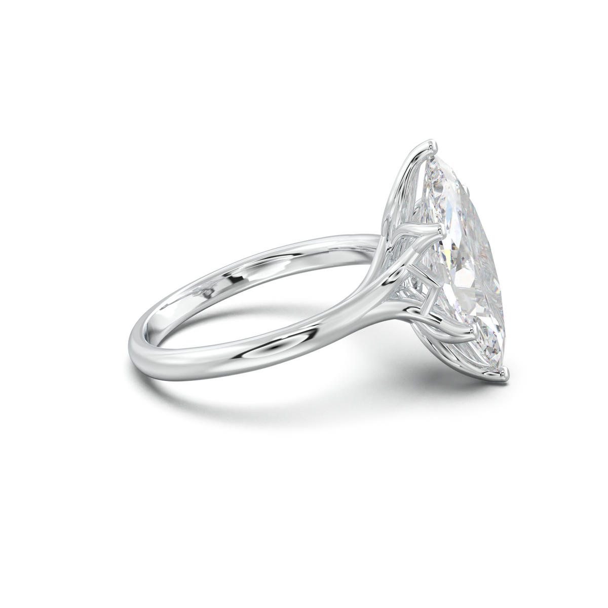 Marquise Solitaire with Hidden Diamond Accent