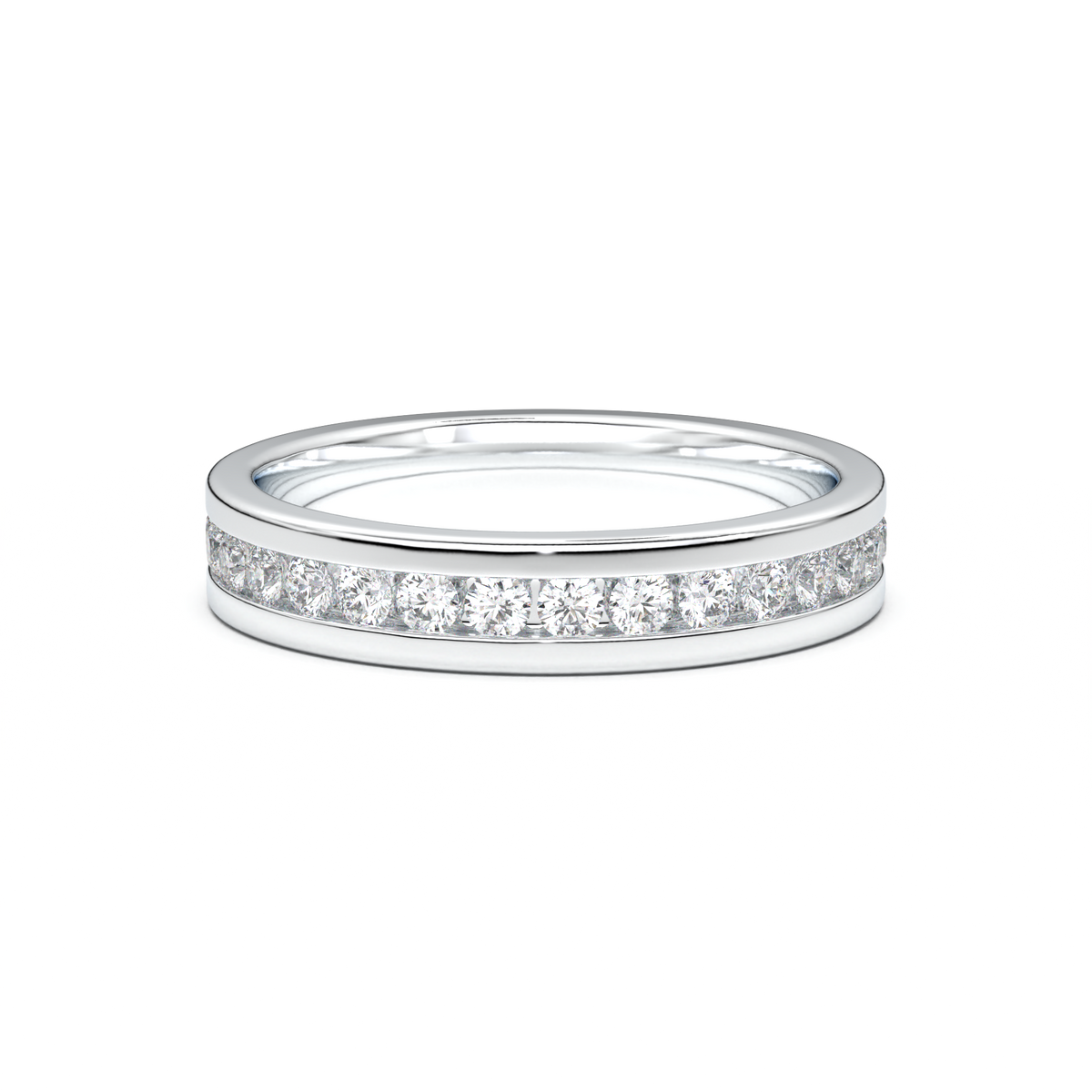 Channel-Set Diamond Men's Band