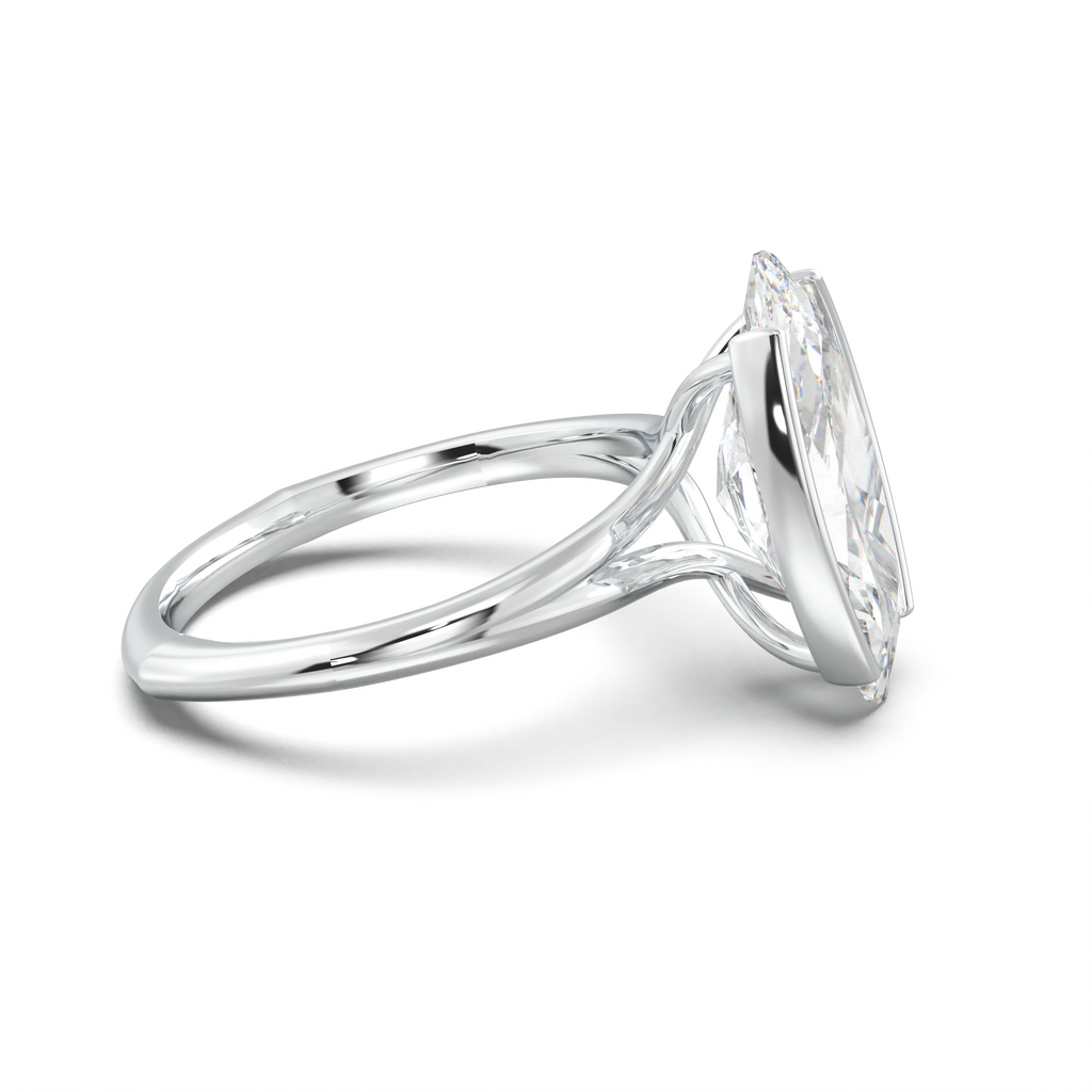 Moval Halo Pavé Engagement Ring