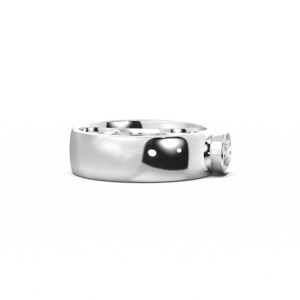 Round Bezel Men's Band