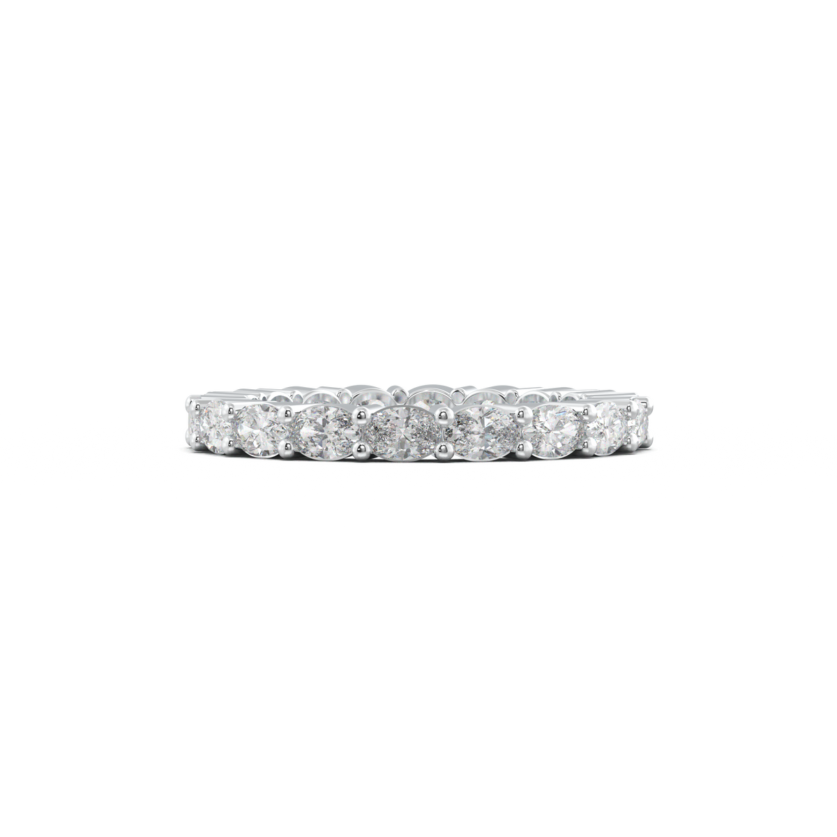 Oval Eternity Wedding Band
