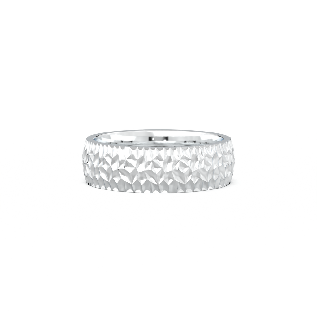Hammered Texture Men's Band
