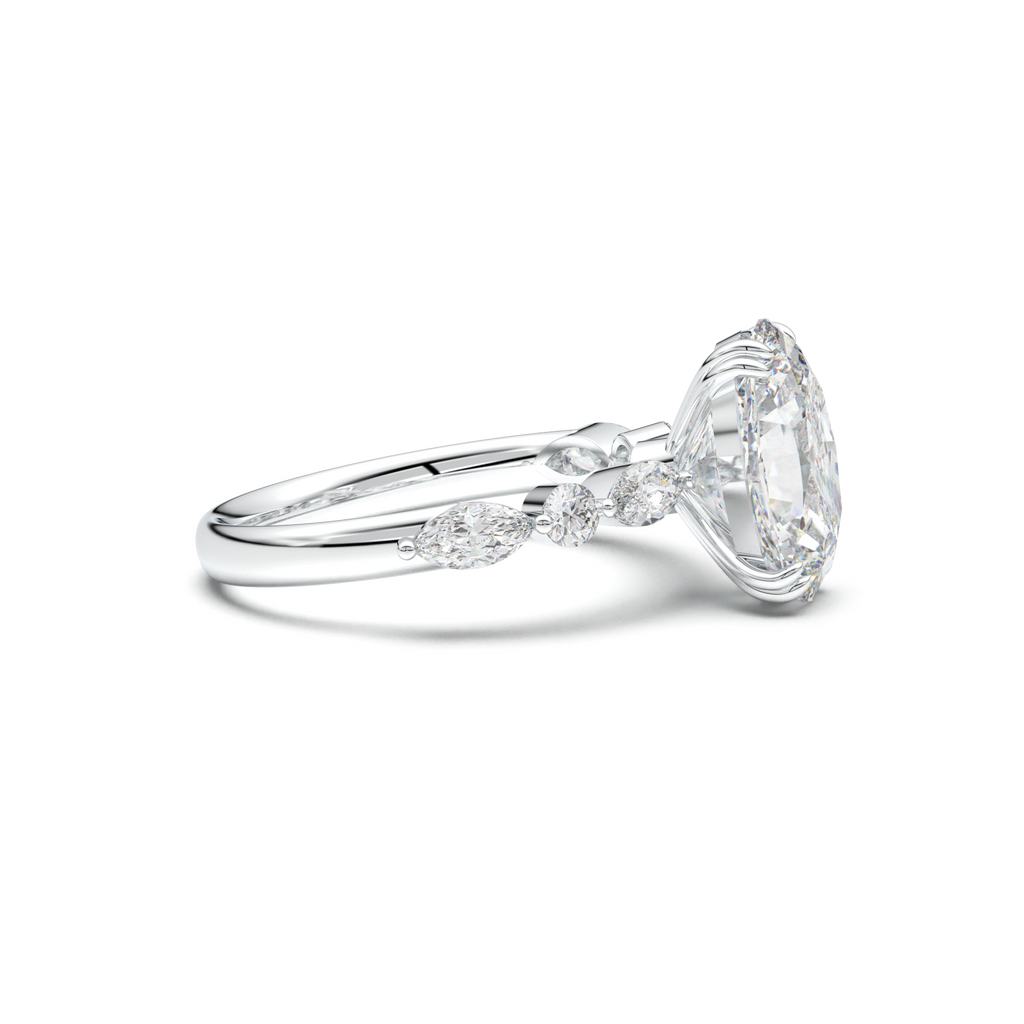Oval Mixed-Shape Engagement Ring
