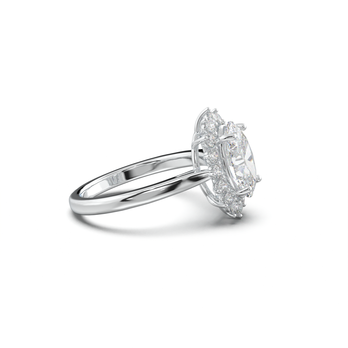 Oval Halo Engagement Ring