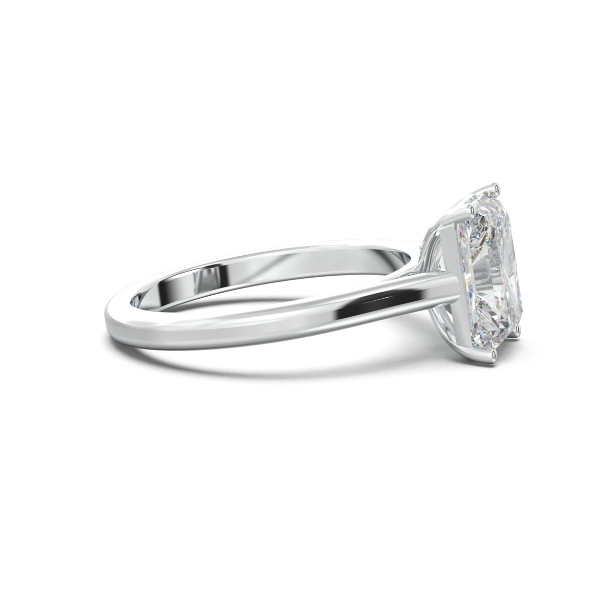 Radiant Solitaire Engagement Ring