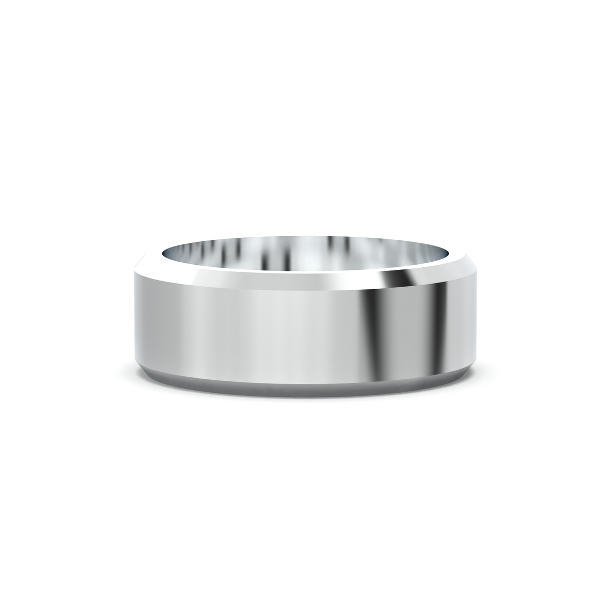 Wide Beveled Men's Band