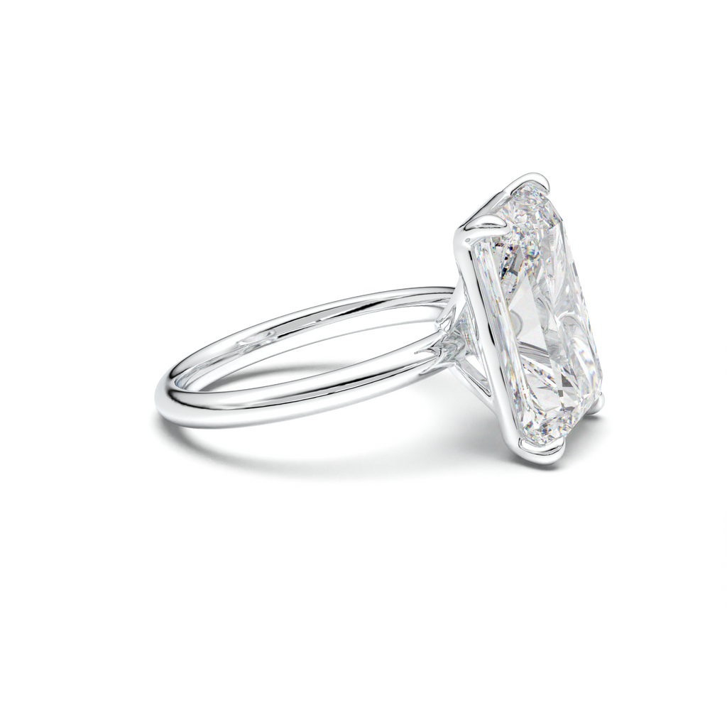 Radiant Solitaire Horseshoe Setting Engagement Ring