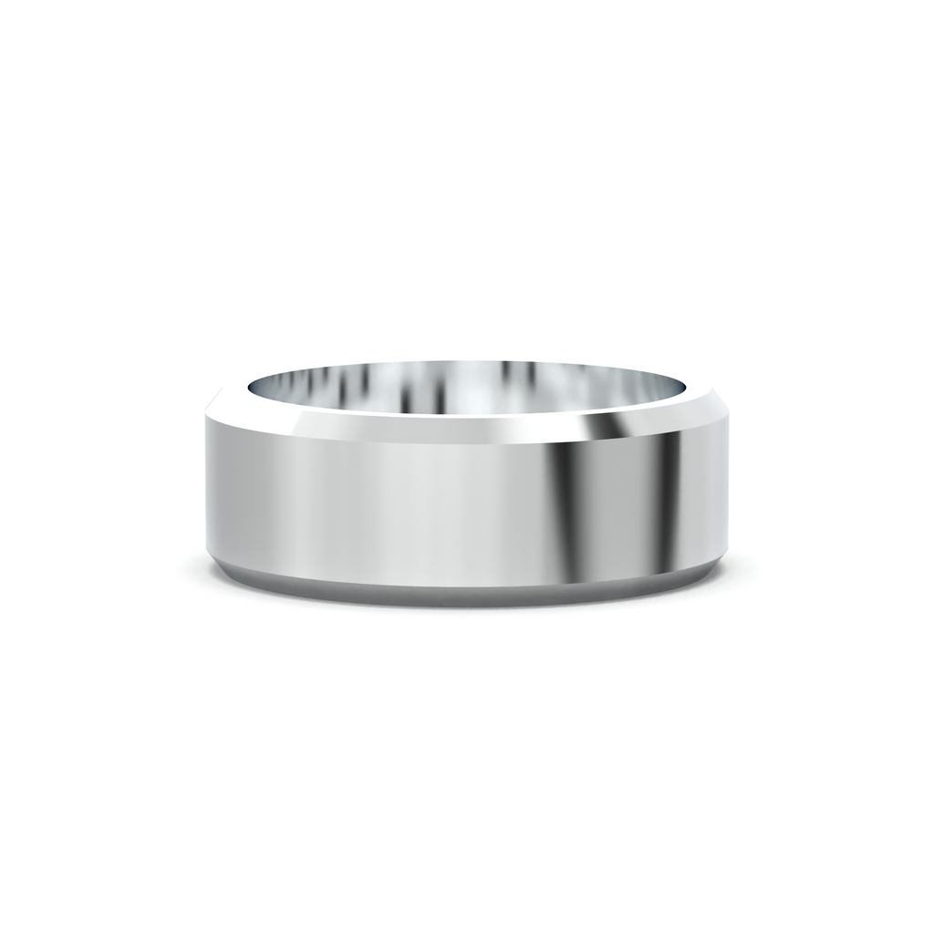 Wide Beveled Men's Band