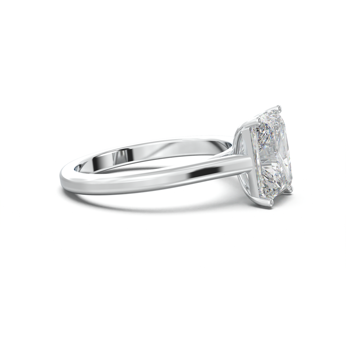 Radiant Solitaire Engagement Ring