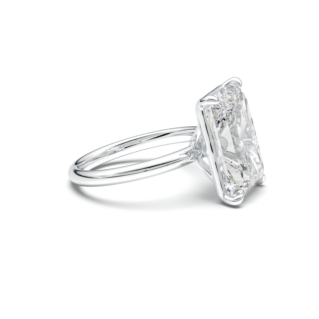 Radiant Solitaire Horseshoe Setting Engagement Ring