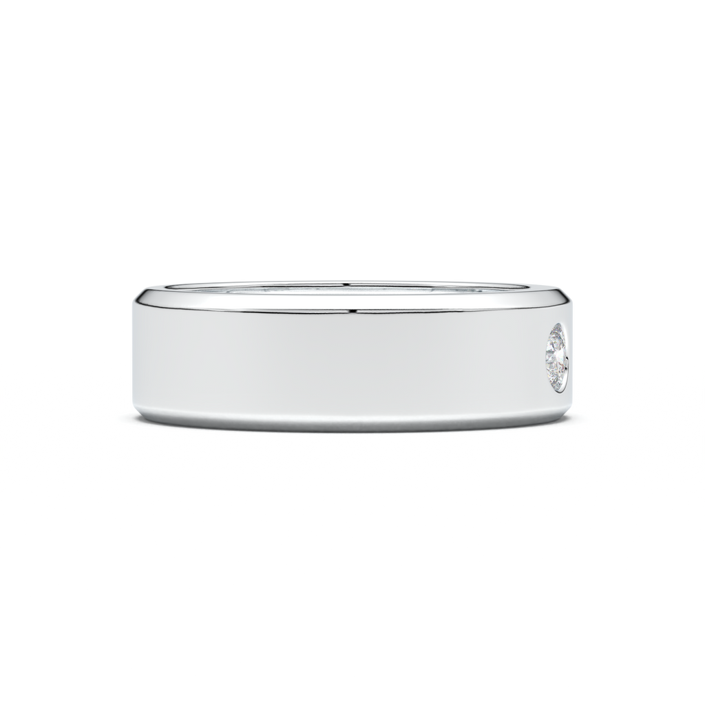 Flush-Set Round Men's Band