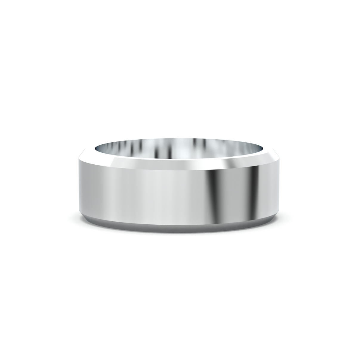 Wide Beveled Men's Band