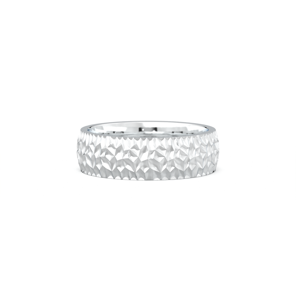 Hammered Texture Men's Band