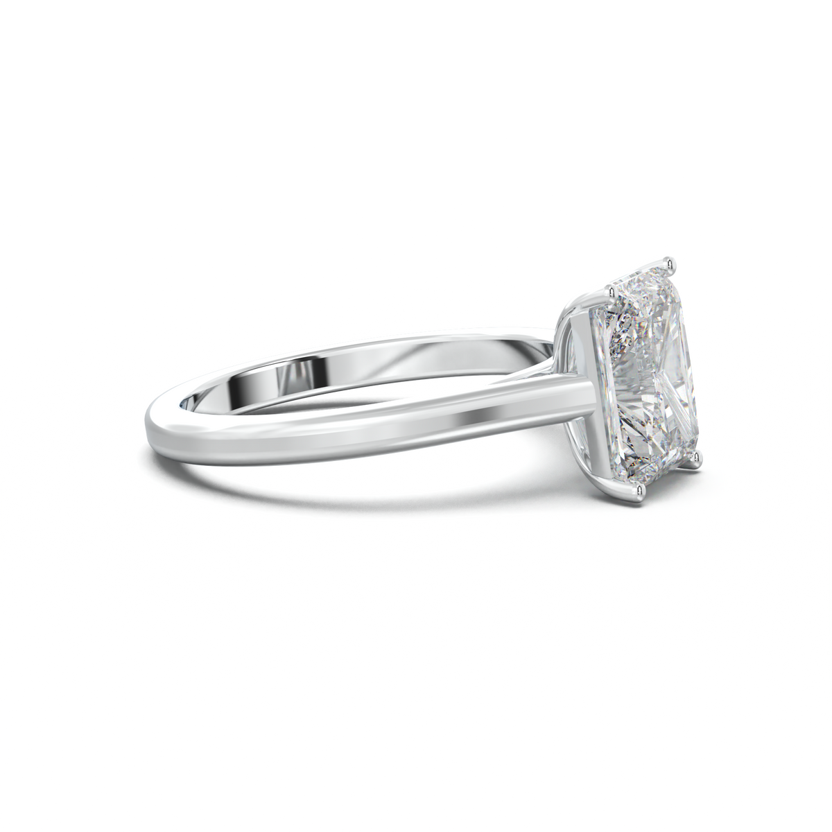 Radiant Solitaire Engagement Ring