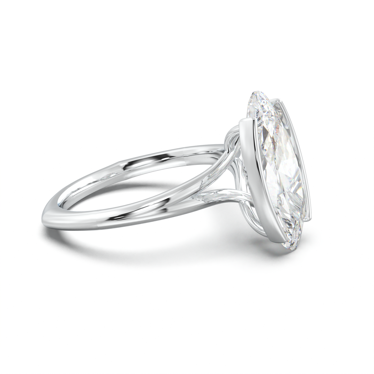 Moval Halo Pavé Engagement Ring