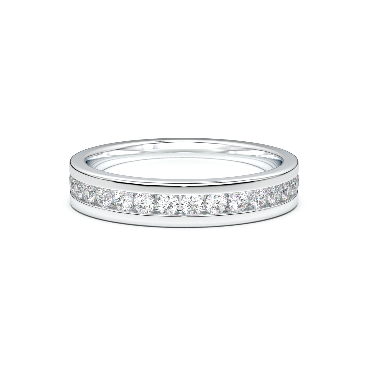 Channel-Set Diamond Men's Band