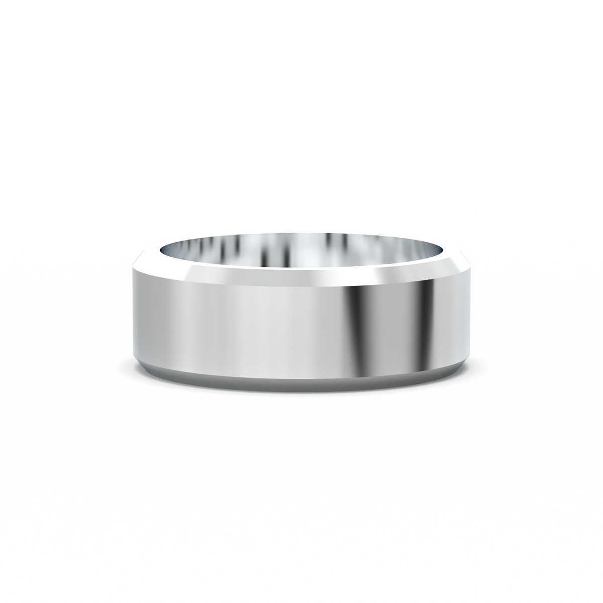 Wide Beveled Men's Band