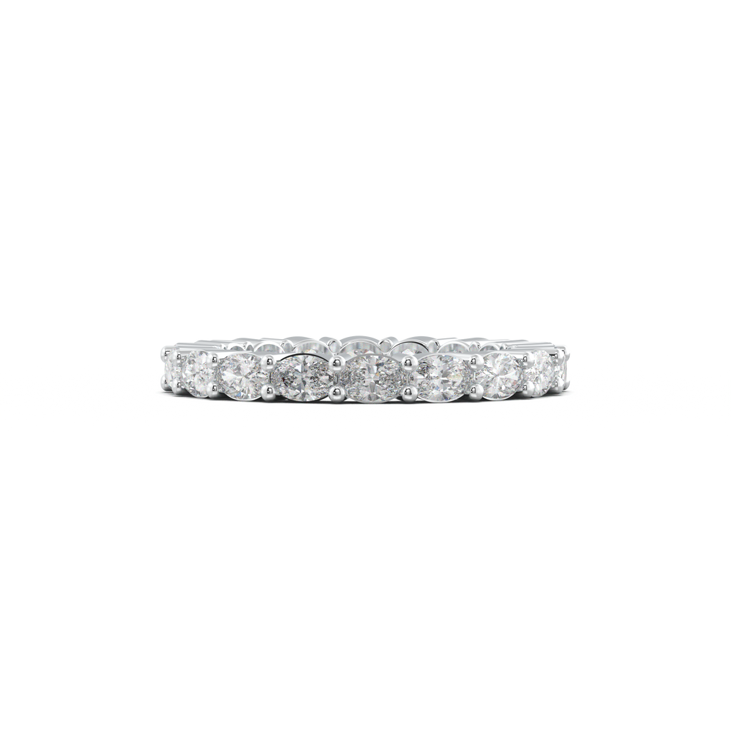 Oval Eternity Wedding Band