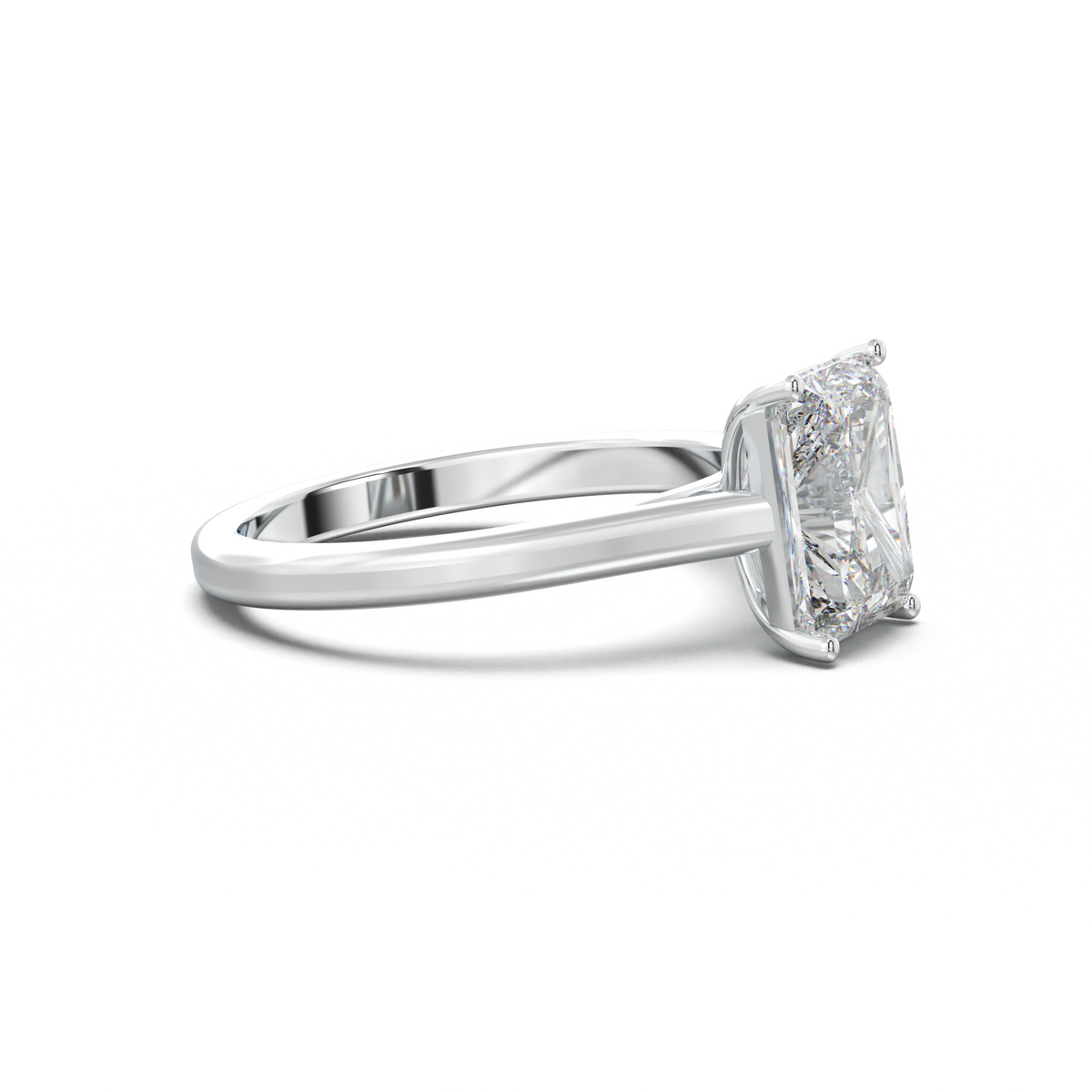 Radiant Solitaire Engagement Ring