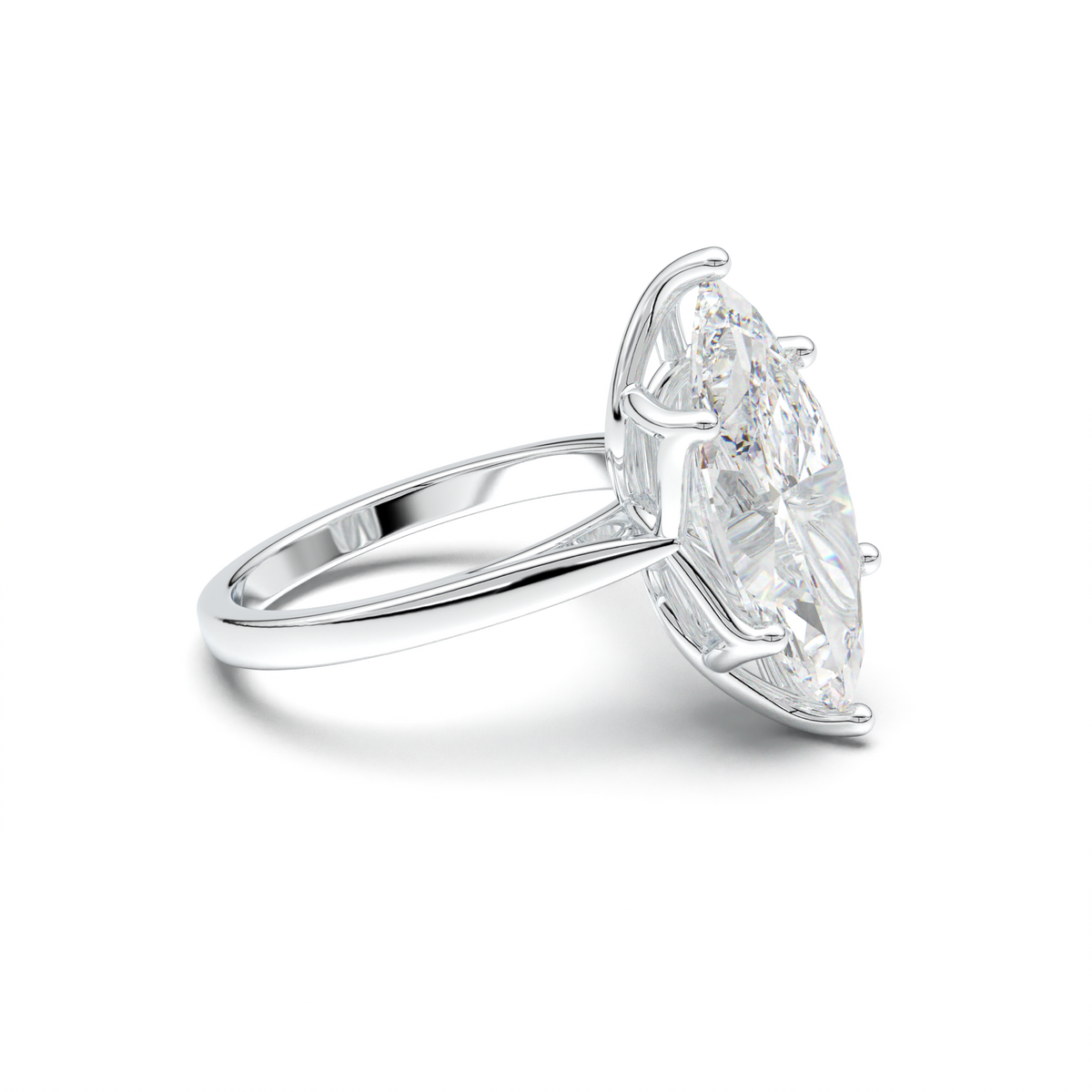 Marquise Solitaire Engagement Ring