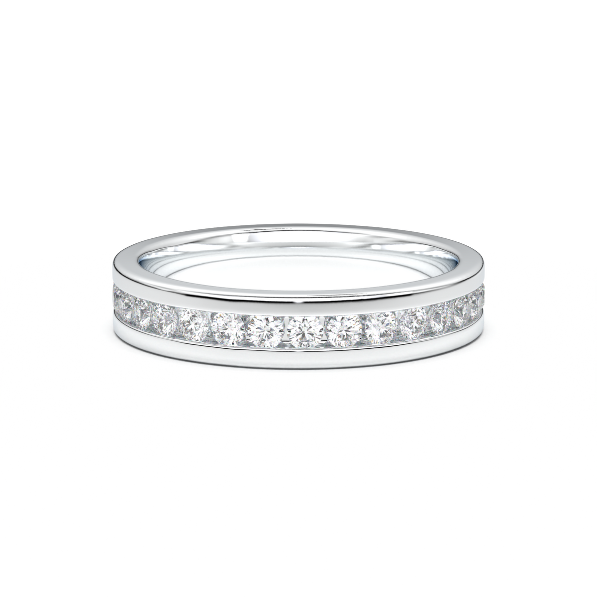 Channel-Set Diamond Men's Band