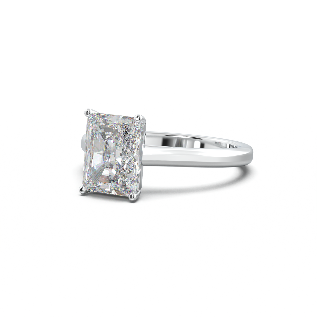Radiant Solitaire Engagement Ring