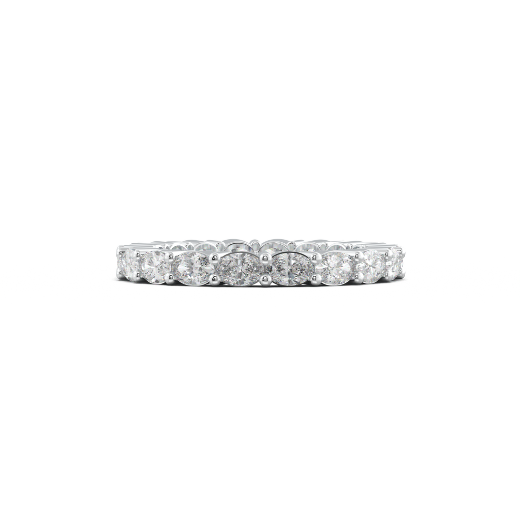Oval Eternity Wedding Band