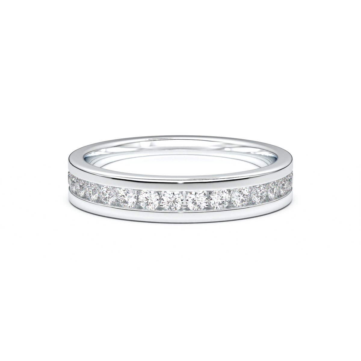 Channel-Set Diamond Men's Band