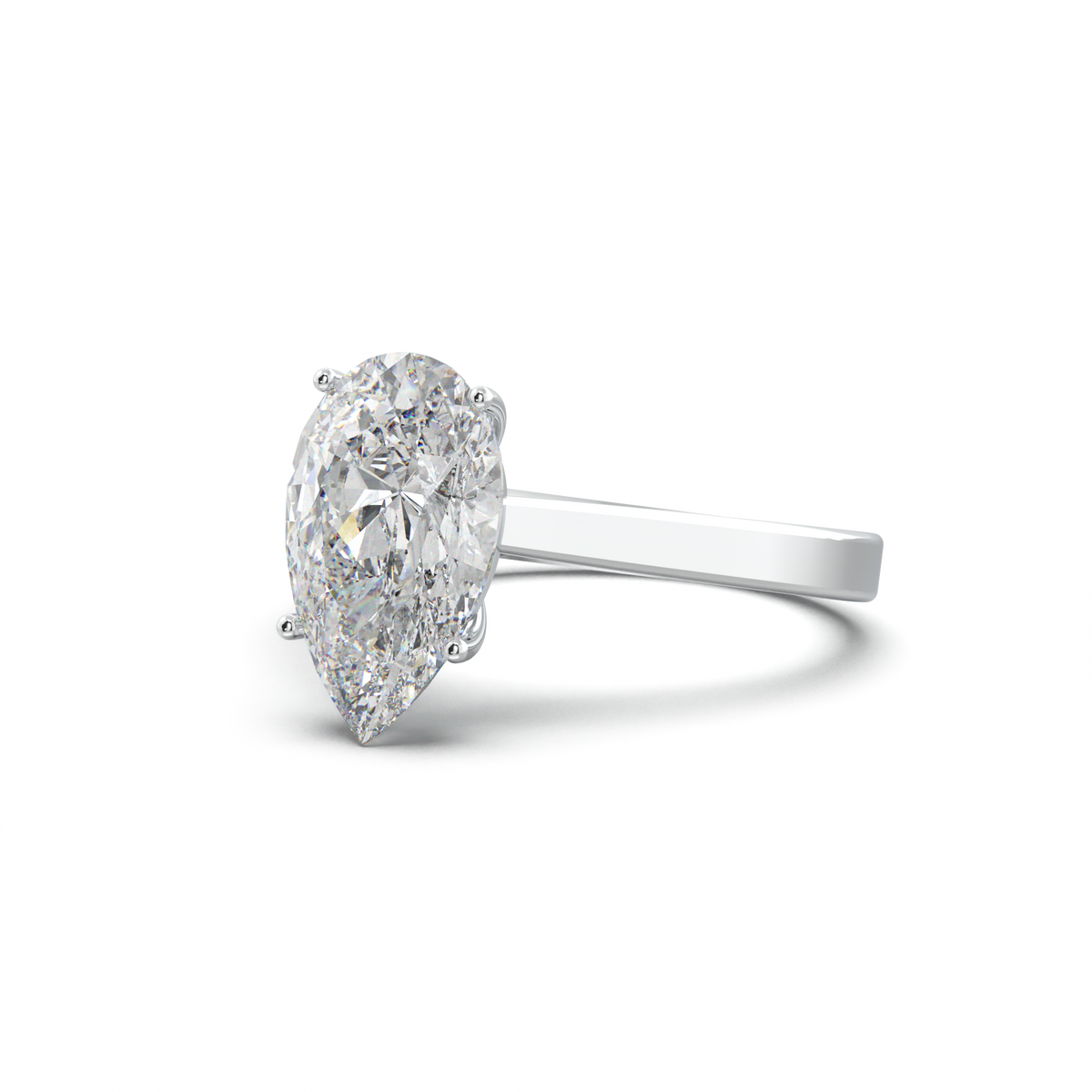Pear Solitaire Engagement Ring