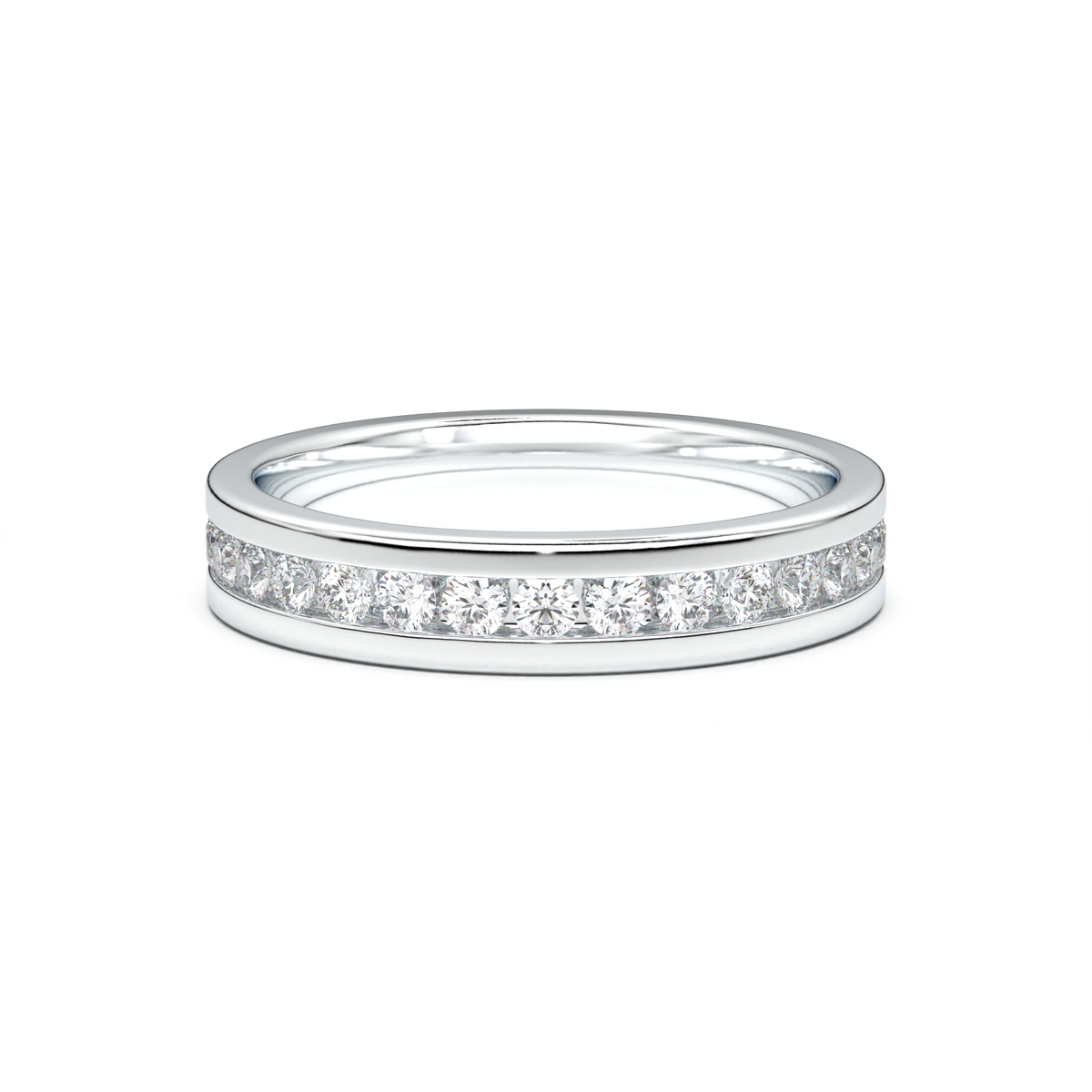 Channel-Set Diamond Men's Band