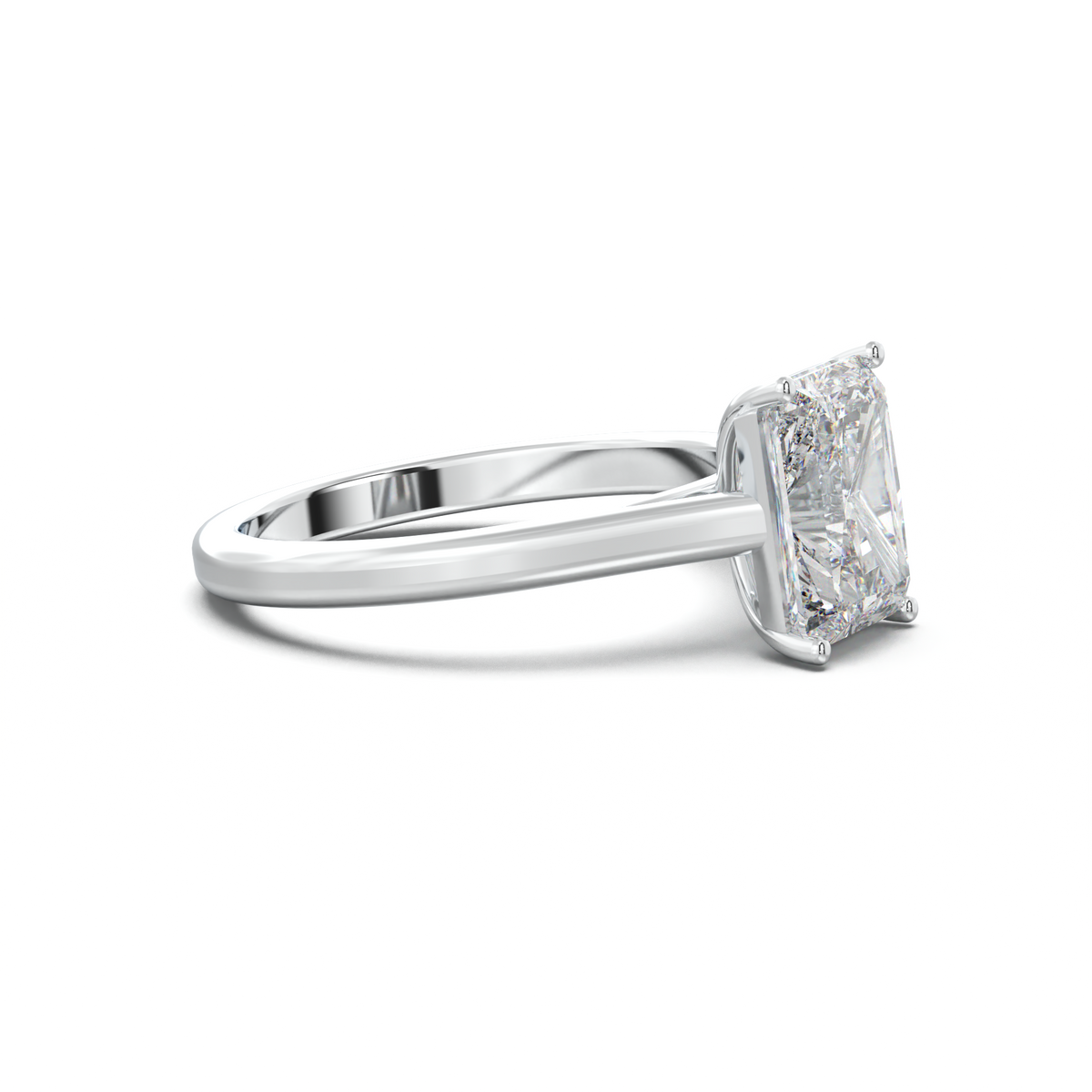 Radiant Solitaire Engagement Ring