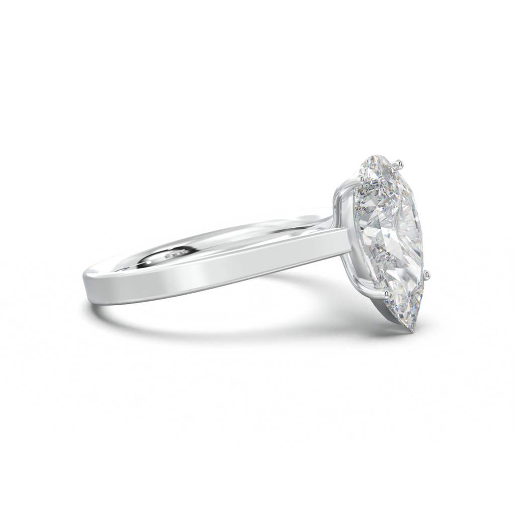 Pear Solitaire Engagement Ring