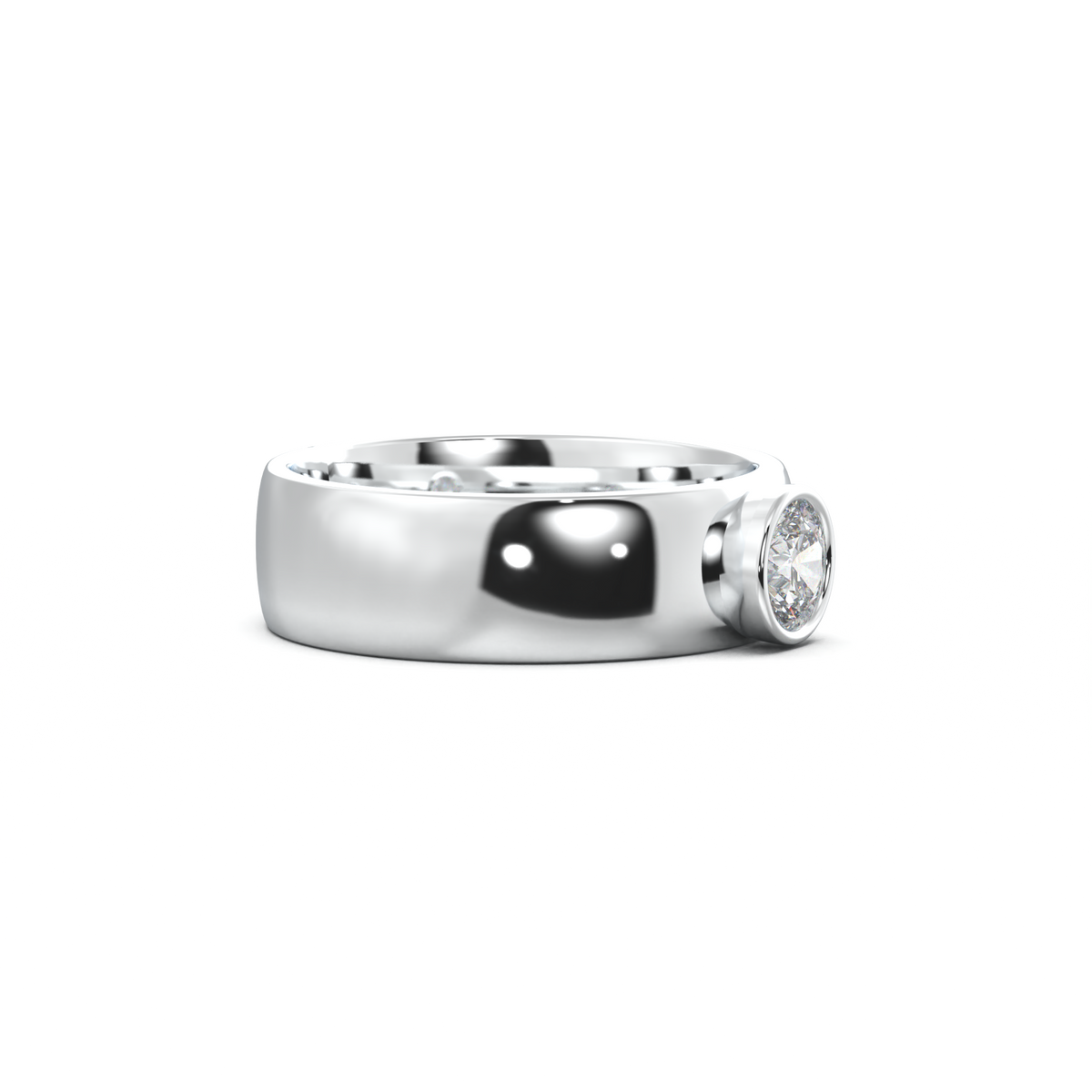 Round Bezel Men's Band