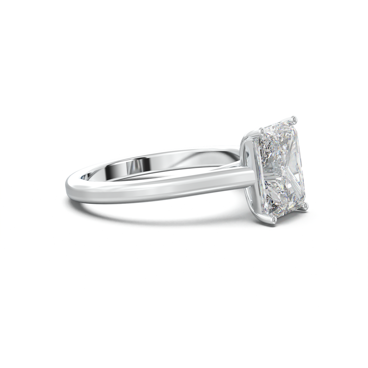 Radiant Solitaire Engagement Ring