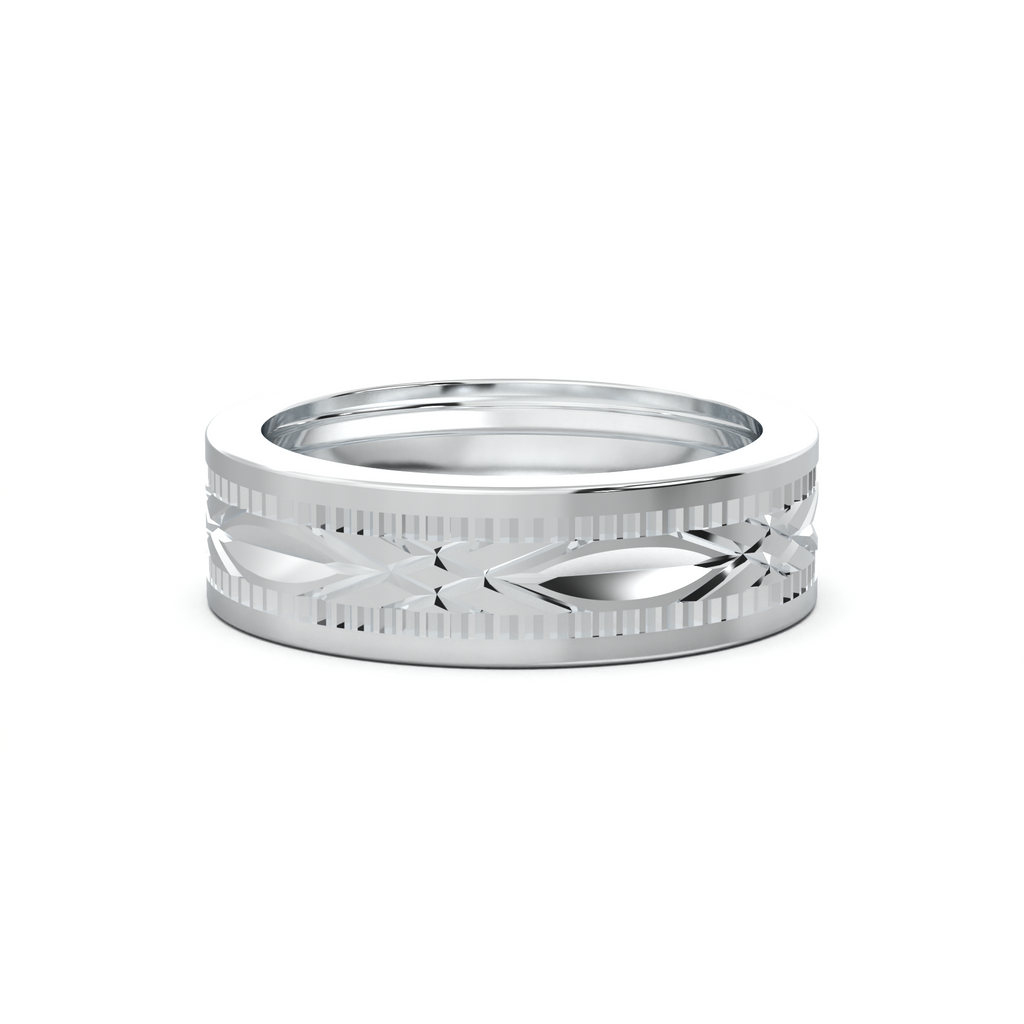 Engraved Geometric Men's Band