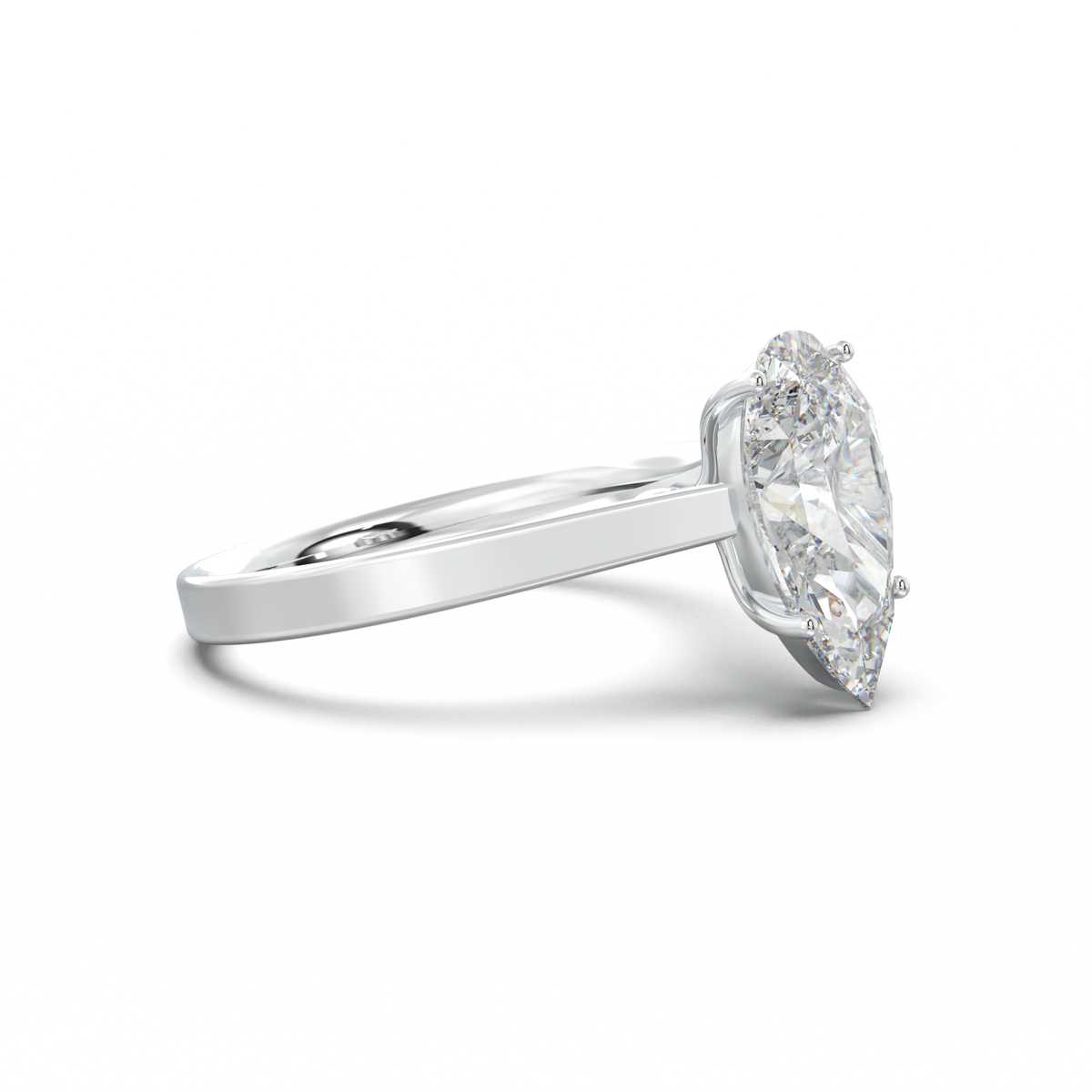 Pear Solitaire Engagement Ring