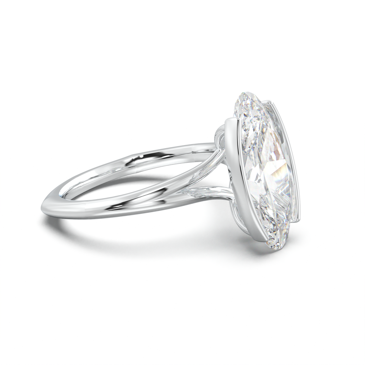 Moval Halo Pavé Engagement Ring