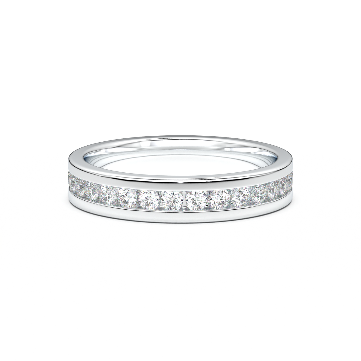 Channel-Set Diamond Men's Band